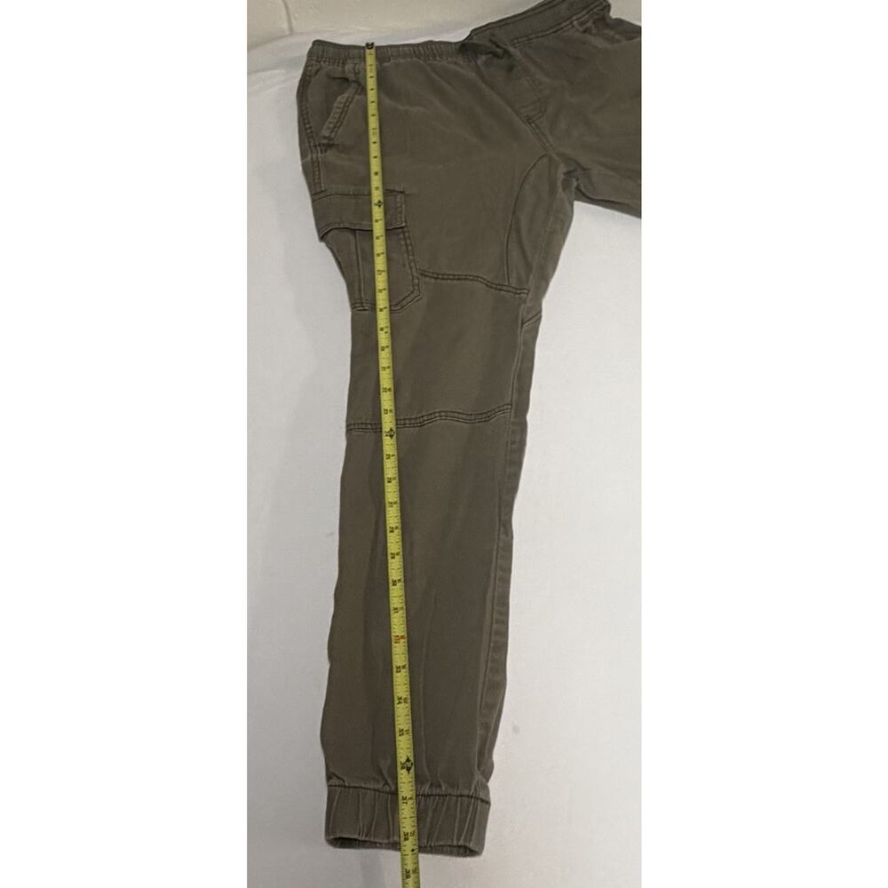Faded Glory Pants Men Medium Cargo Jogger Streetwear Style Army Green Ankle Cuff - Picture 9 of 12